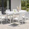Tuinset 6-zits VALCANETTO/TAVIANO Metaal Wit