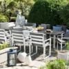 Tuinset 8-zits PANCOLE met kussens Metaal Grijs