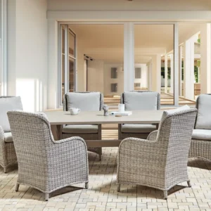 Tuinset 6-zits CASCAIS met kussens PE rotan Beige