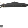 Platinum Challenger zweefparasol 3x3m T2 premium teaklook frame (incl. voet en hoes) faded black