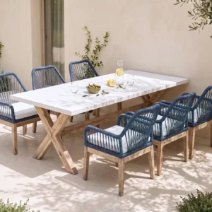 Tuinset 6-zits OLBIA Marineblauw