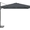 Platinum Challenger zweefparasol 3.5x3.5m T1 premium (incl. voet en hoes) faded black