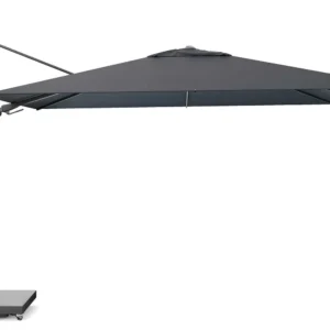 Platinum Challenger zweefparasol 2.6x3.5m T2 premium (incl. voet en hoes) faded black