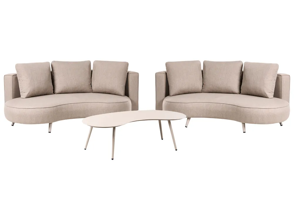 Loungeset met tafel 6-zits PARORI Beige - Afbeelding 2