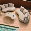 Loungeset met tafel 6-zits PARORI Beige