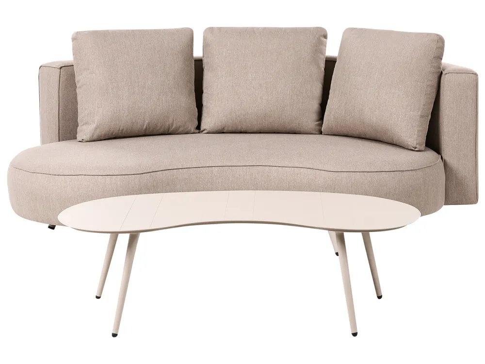 Loungeset met tafel 6-zits PARORI Beige - Afbeelding 4