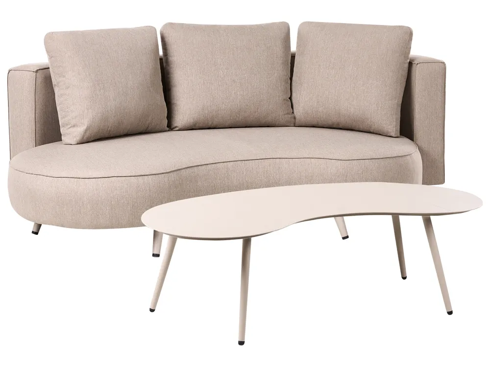 Loungeset met tafel 6-zits PARORI Beige - Afbeelding 5