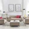Loungeset met tafel 5-zits ROVIGO Beige
