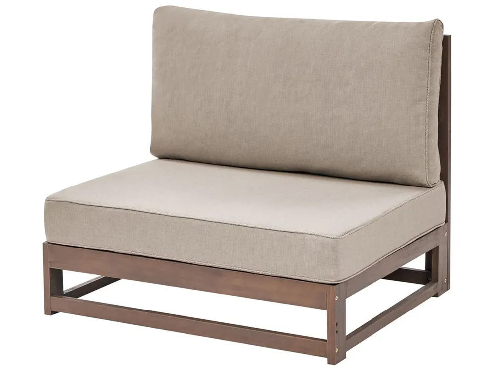 Loungeset met tafel 4-zits TIMOR modulair Gecertificeerd acaciahout Donkerbruin - Afbeelding 5