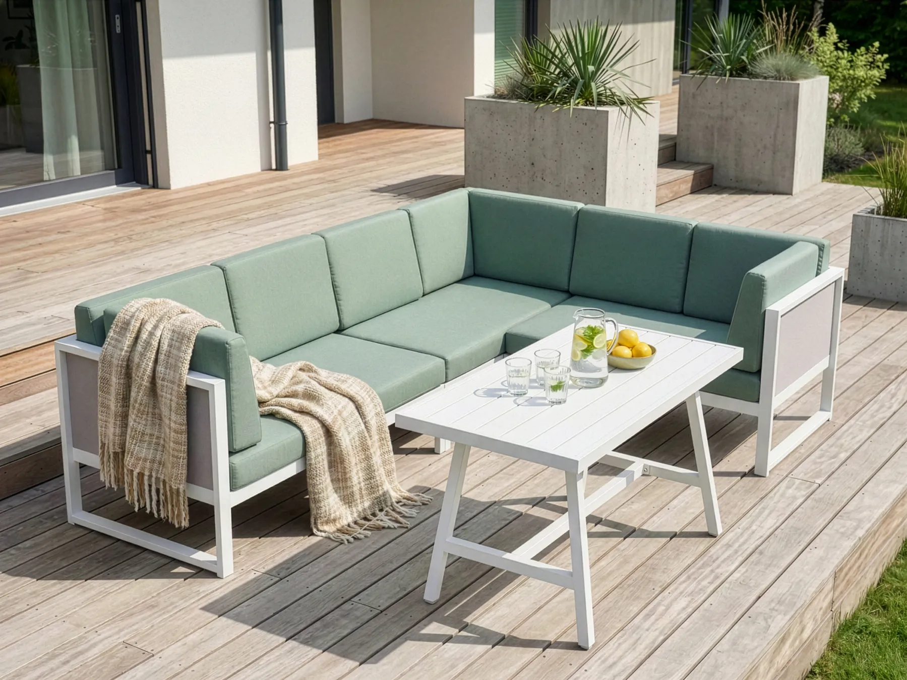 Tuin hoekloungeset CASTELLA/FRATTE
