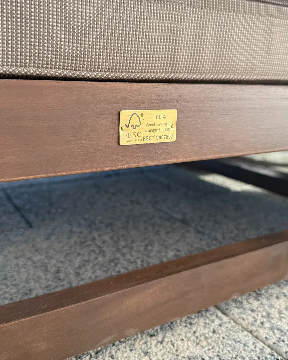 Tuin hoekloungeset met tafel 4-zits TIMOR linkszijdig modulair Gecertificeerd acaciahout Donkerbruin - Afbeelding 2