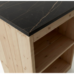 Gold Flames Gesinterd Steenblad (253 x 82 x 1,2 cm)