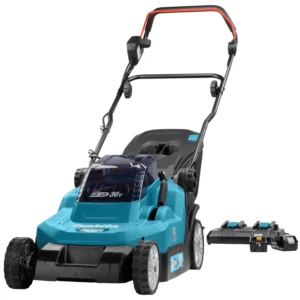 Makita DLM382PT2 (2x 18V) Li-Ion Accu Grasmaaier Set (2x 5.0Ah) – 38 cm