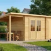 Alpholz Tuinhuis Maria Lessenaardak met Aanbouw & Schuin Dak