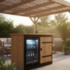 Buitenkeuken Maryland – Luxe Buitenkeuken met Koelkast, Wasbak en Zwarte Designafwerking