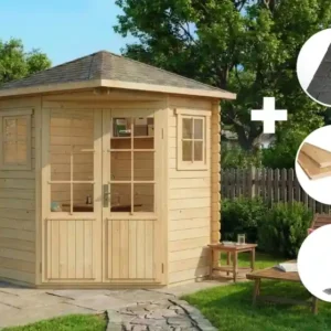 ECO Set – 5-hoekig Tuinhuis Sunny A