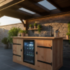 Buitenkeuken Connecticut | 70 Liter Koelkast | Met Wasbak | Douglas Hout