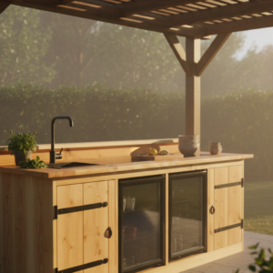Buitenkeuken Brisbane – Luxe Buitenleven met Baropstelling en Dubbele Koelcapaciteit