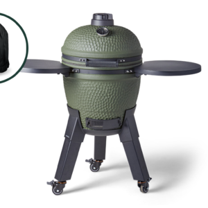 Moddern Kamado Groen incl. Zijtafels & Zwarte Poten