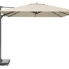 Platinum Challenger zweefparasol 3x3m T2 premium (incl. voet en hoes) champagne