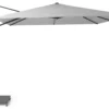 Platinum Challenger zweefparasol 3x3m T1 (incl. voet + hoes) light grey