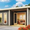 Karibu Mainburg 5 Sauna Set A Terragrijs | Kachel 9 kW Externe Bediening