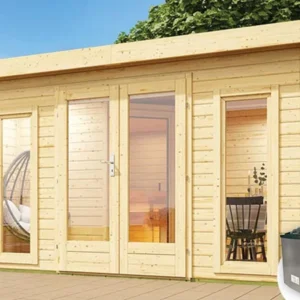 Karibu Mainburg 2 Sauna Set B | Kachel 9 kW Externe Bediening