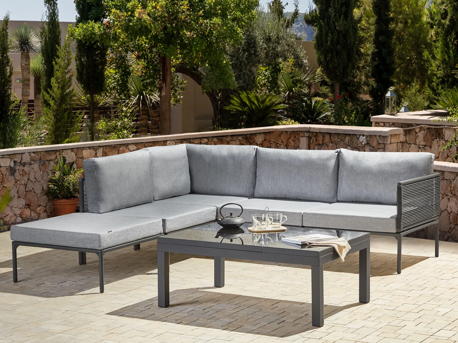 Tuin hoekloungeset FORANO