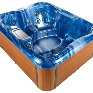 Buiten hottub met LED ARCELIA Blauw