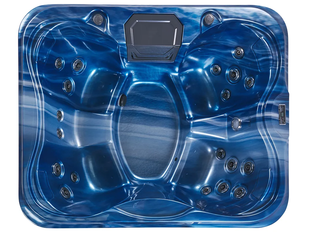 Buiten hottub met LED ARCELIA Blauw - Afbeelding 4