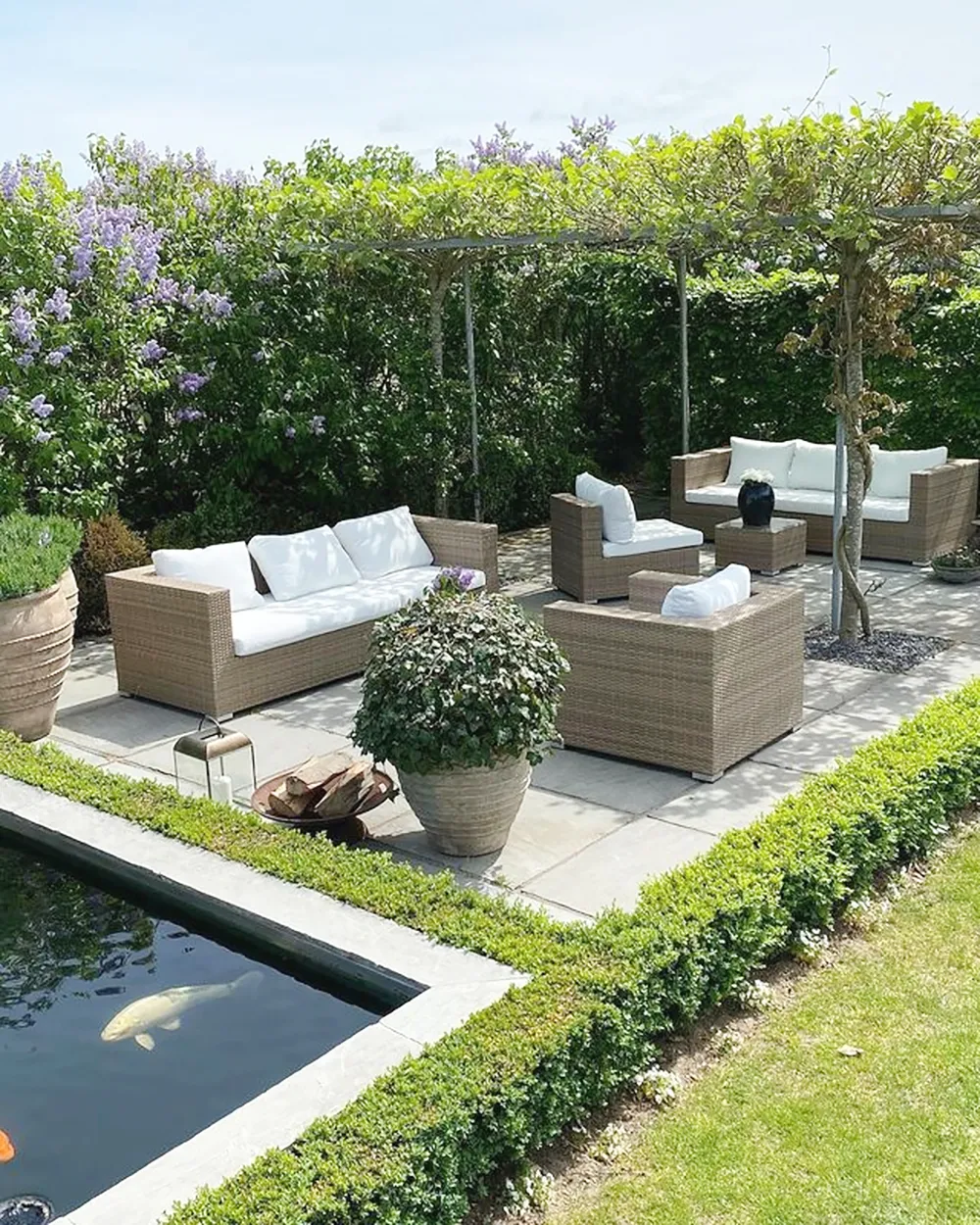 MAESTRO 8-zits Loungeset met Tafel Lichtbruin PE Rotan Modulair - Afbeelding 2